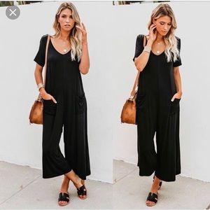 Karma pocketed culotte jumpsuit Vici